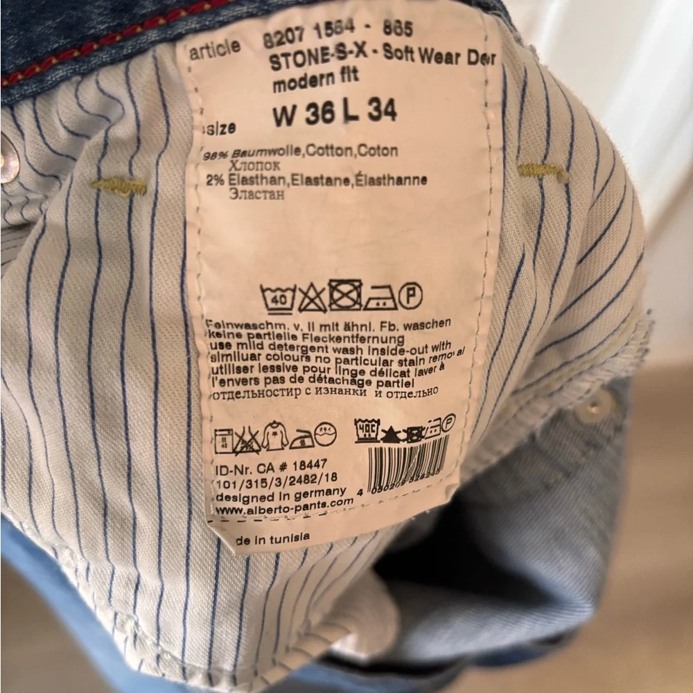 Alberto Stone Denim Jeans